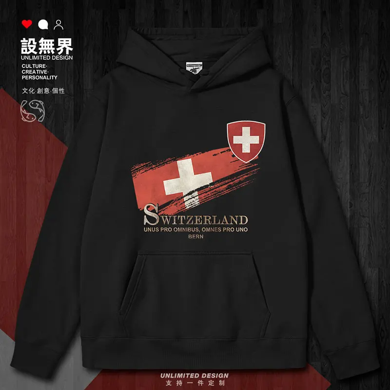 

Swiss Bern Flag Emblem National Retro mens hoodies sporting winter pullovers hoodie Coat new tracksuit clothes autumn winter