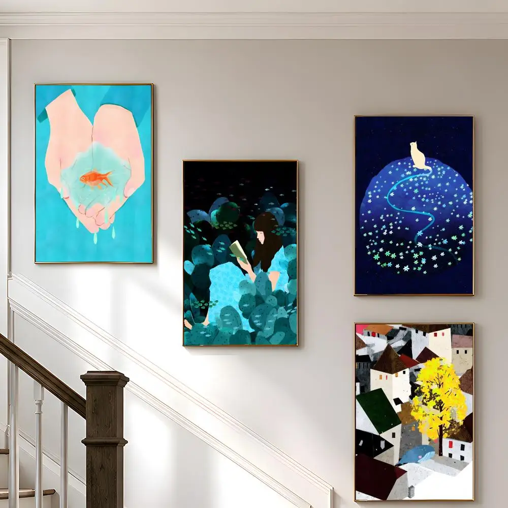 X-xuan loc xuan Art Poster HD Modern Peel and Stick Wall Decor for Bedroom Living Room Dorm Office Kitchen Bathroom
