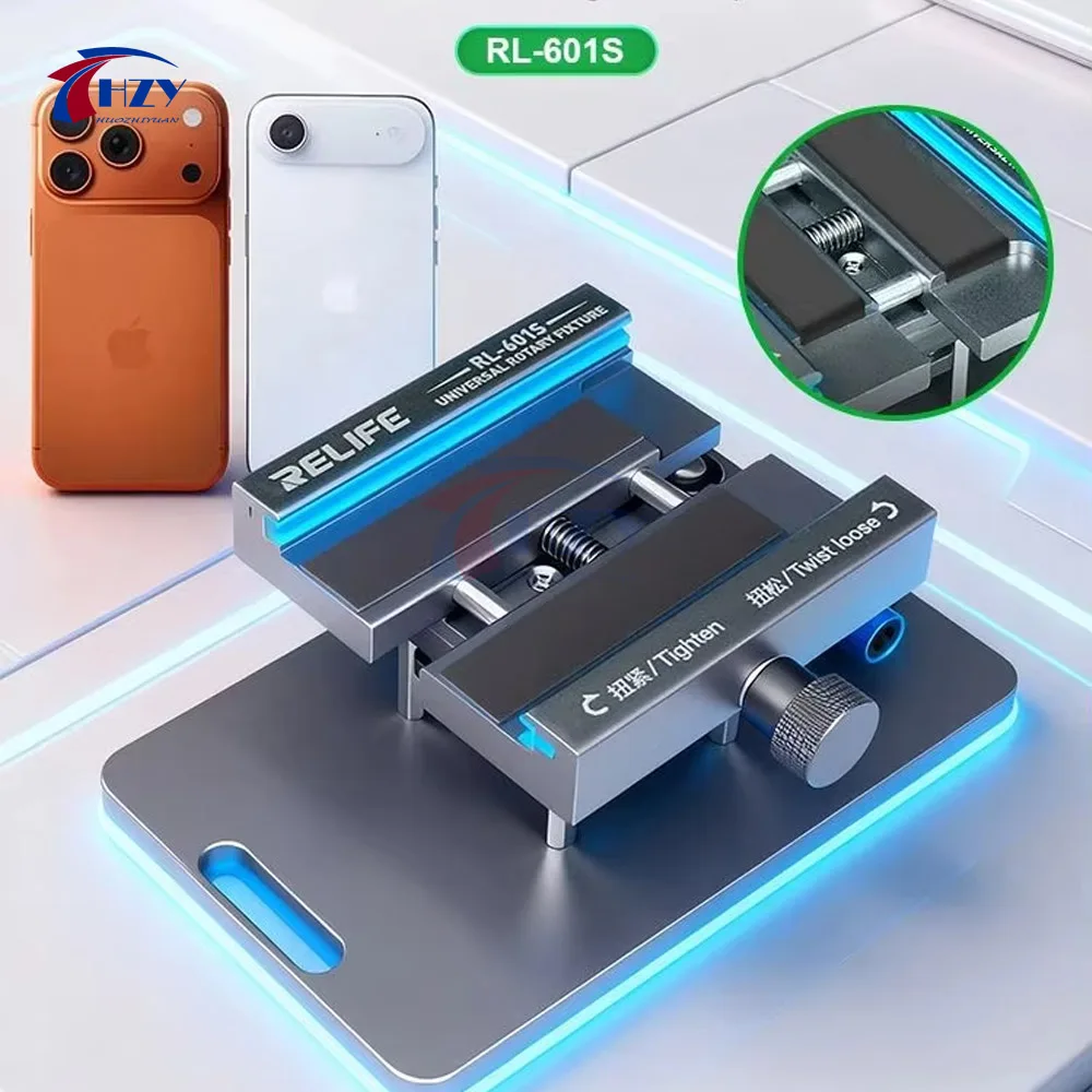 

Универсальный поворотный держатель RELIFE RL-601S для разделения ЖК-экранов, поддержка IP17, для снятия задних стекол мобильных телефонов и ремонта