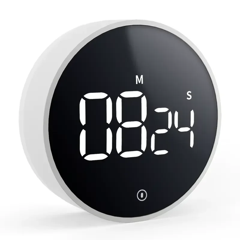 Multifunctional Plastic Kitchen Timer with Knob Battery Powered Reminder for Cooking Baking Study