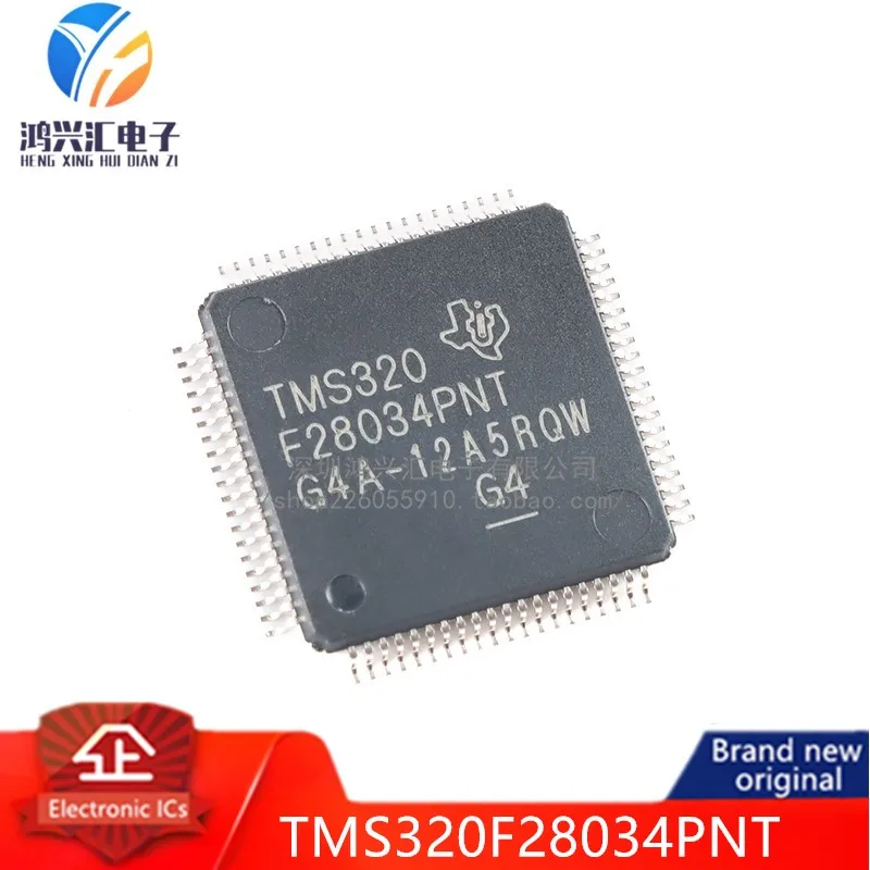 100% original TMS320F28034PNT MCU 32-bit C28x RISC 128KB Flash 1.8V/3.3V Automotive 80-Pin LQFP Tray