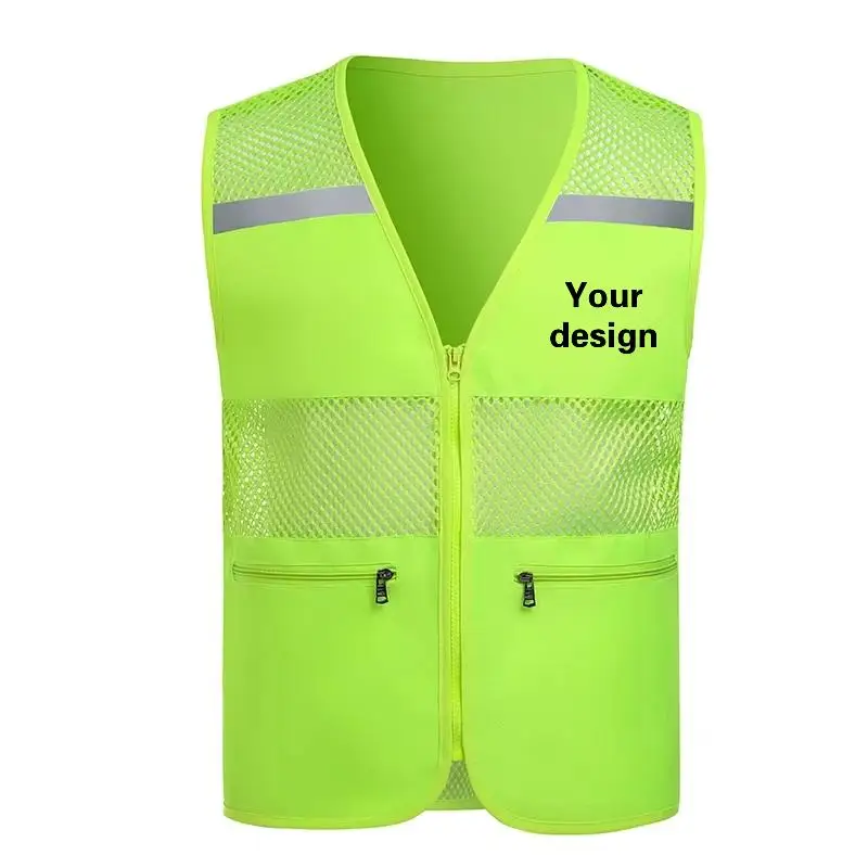 Outdoor Men's Mesh Vest Customized Personalized Printing Logo Summer Supermarket Store Volunteer Work Clothes Top