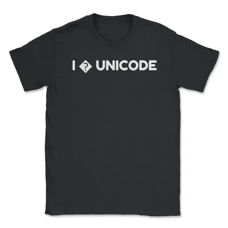 I love Unicode design heart question mark missing T Shirt