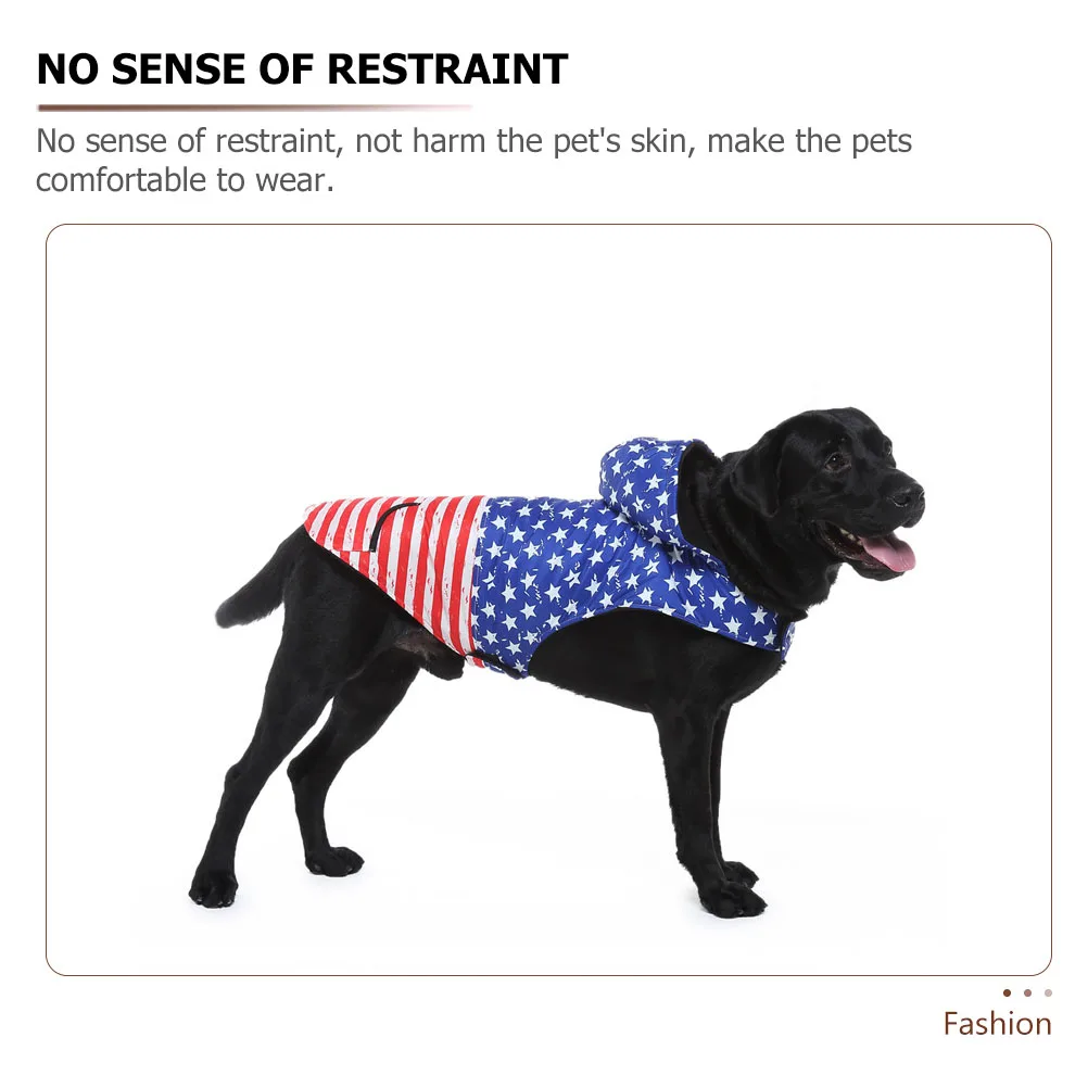 

Big Dog Clothes Winter Coat Fashion Polyester Costume Decorative Hoodie Reusable Pet Accessory Warm Comfortable Dogpool