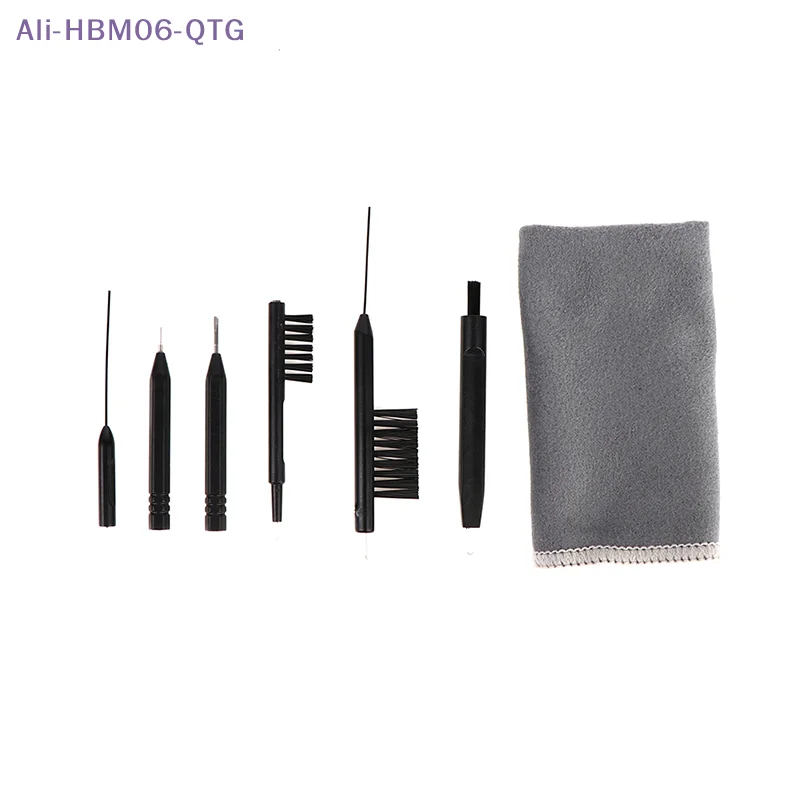 [New] Hot！8Pcs Hearing Aid Cleaning Kit Brush Vent Cleaner Wire Magne Wax Loop Tools Set