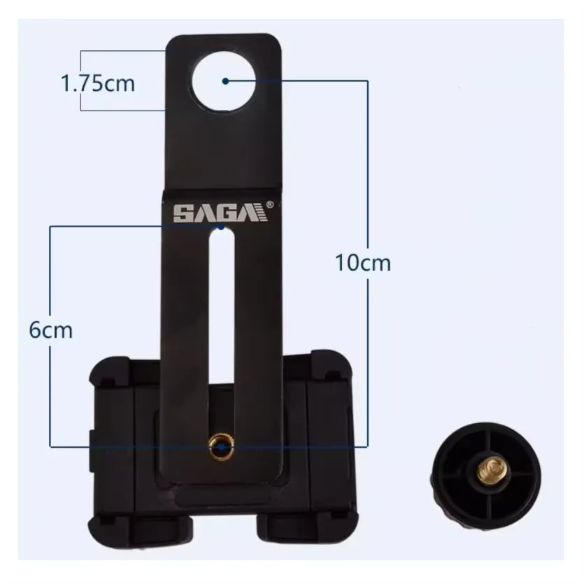 36-49mm Microscope Taking Video Holder Metal Universal Slit Lamp Mobile Phone Adapter