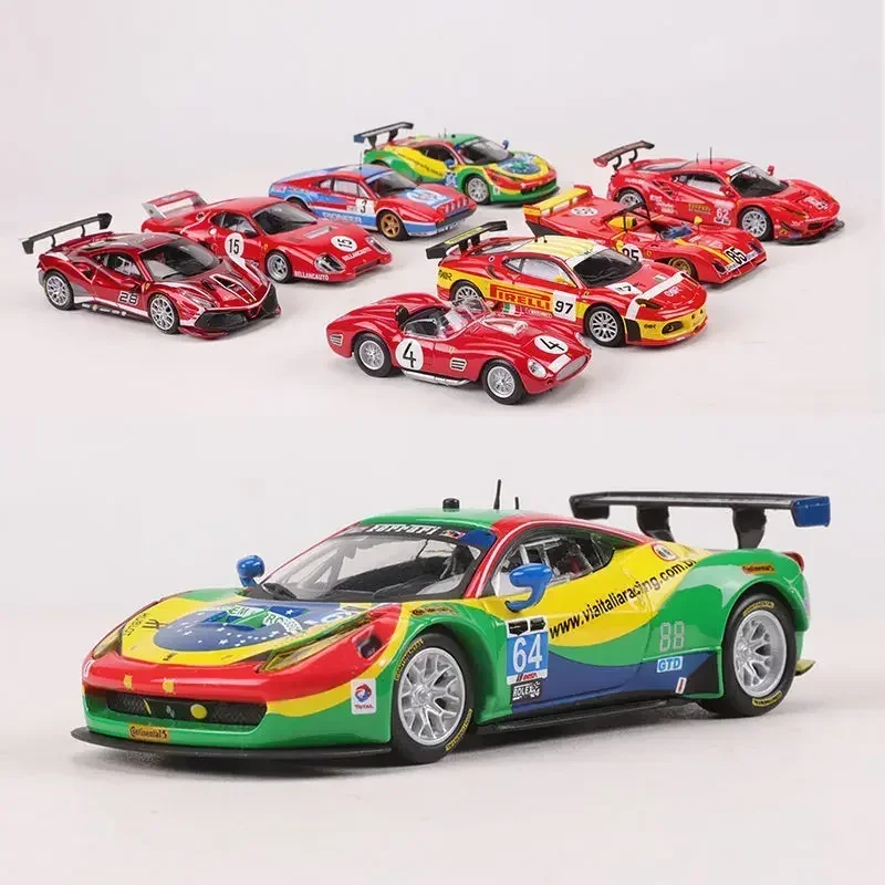 Bburago 1:43 Ferrari 24 HEURES DU MANS 499p F430  308 GTB 458 488 312P 512BB Racing Alloy Car Model Ferrari Collection Kids Gift