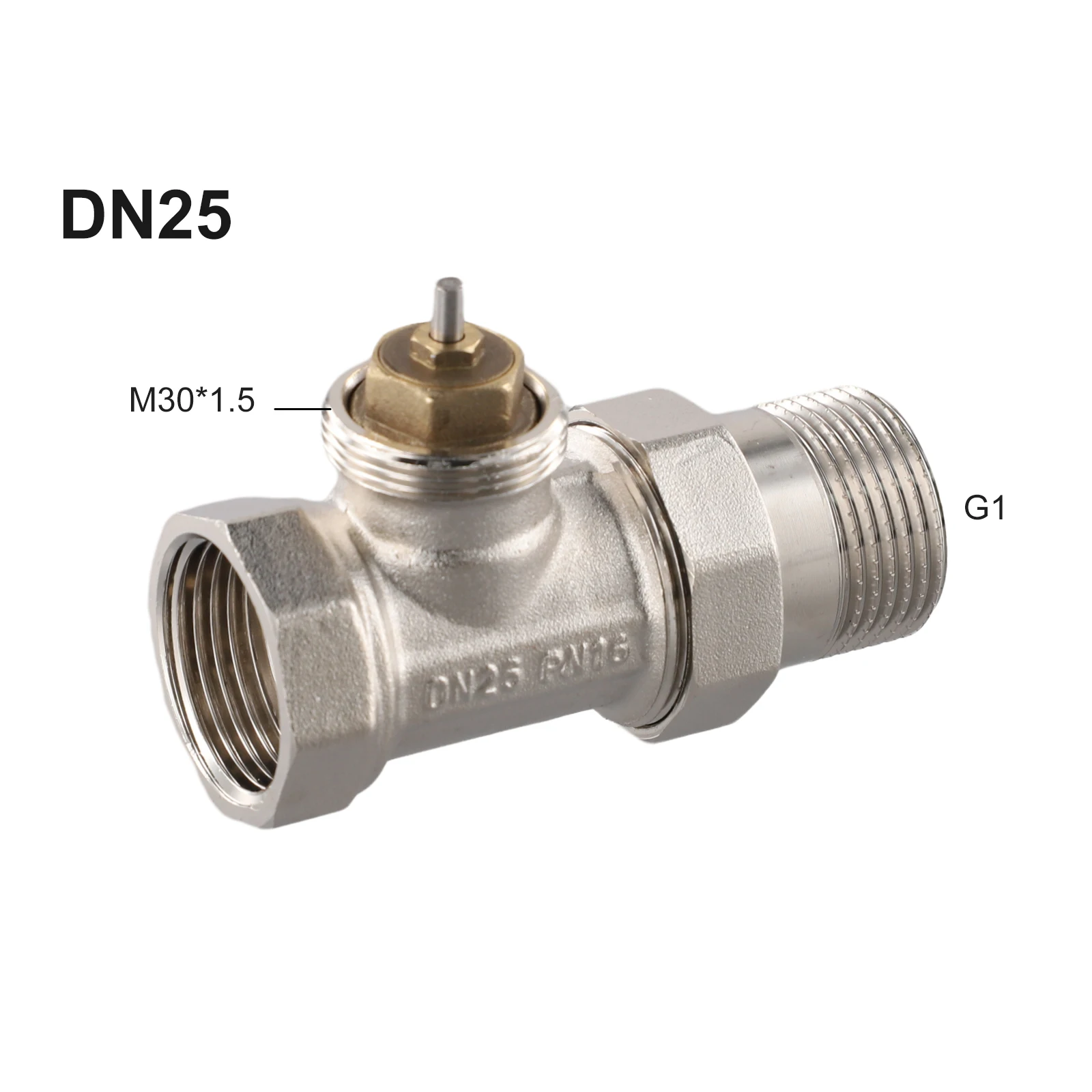 DN15/DN20/DN25 التلقائي مستقيم/زاوية صمام التحكم في درجة الحرارة النحاس المبرد صمام تنظيم ثابت بدون رأس