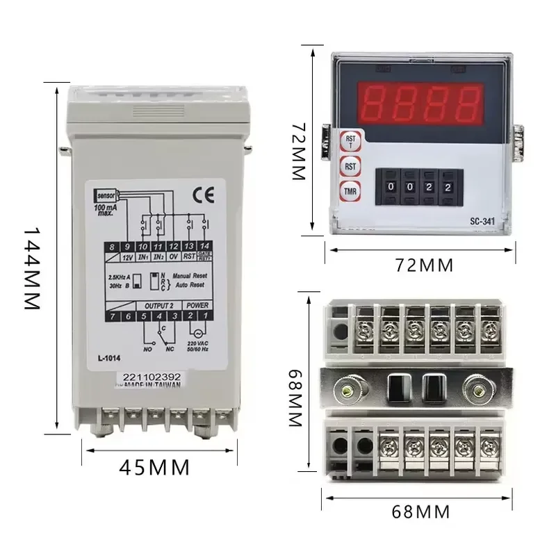 2026 Hot！ HLGK SC-341/SC-361/SC-362 220VAC Digital Display Counter SC Series | Ultra-Accurate Sensitive Counting for
