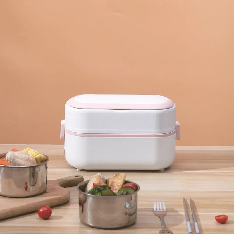 Fast Heating Food Warmer Lunch Box 250W Portable Electric With Handle For Home Office AC