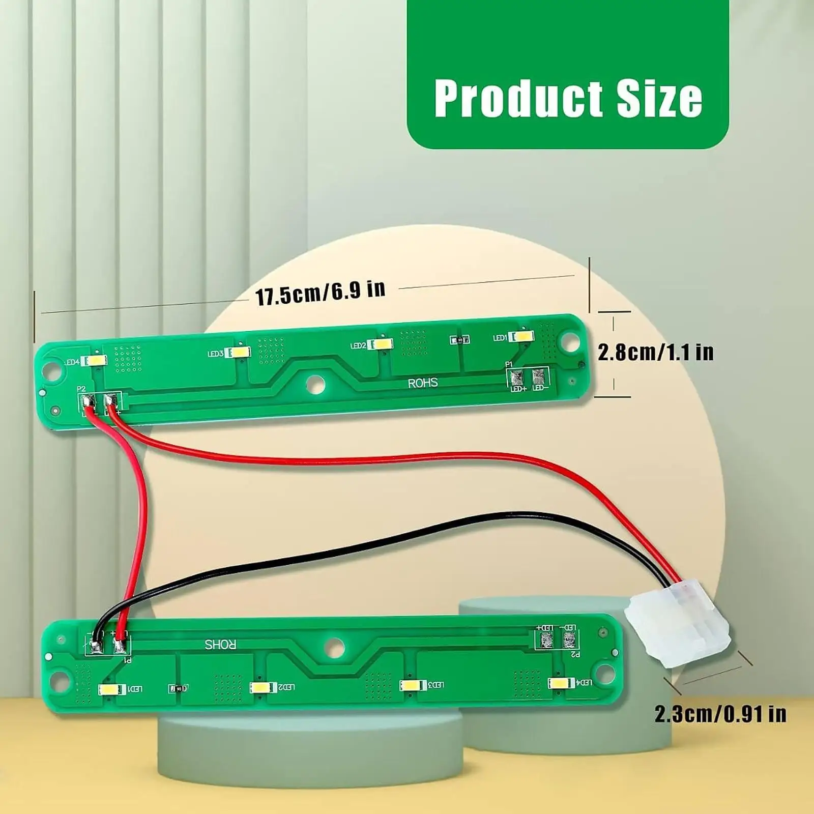 Módulo de luz LED para refrigerador PS12070396, accesorio Premium práctico y fácil de instalar, placa de módulo de luz para frigorífico, reemplazo directo