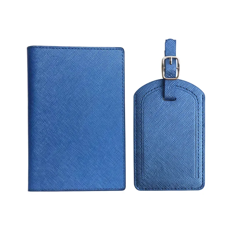 PU Leather Travel Passport Cover Luggage Tag Set Multifunctional Pen Ticket Credit Card Passport Holder Travel Purse