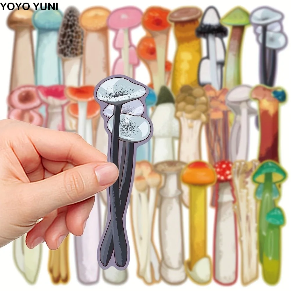 30PCS Set Retro Cartoon Mushroom Bookmarks Mushroom-Shaped Colorful Design Cartoon Bookmarks Bookmark Cards Book Decoration
