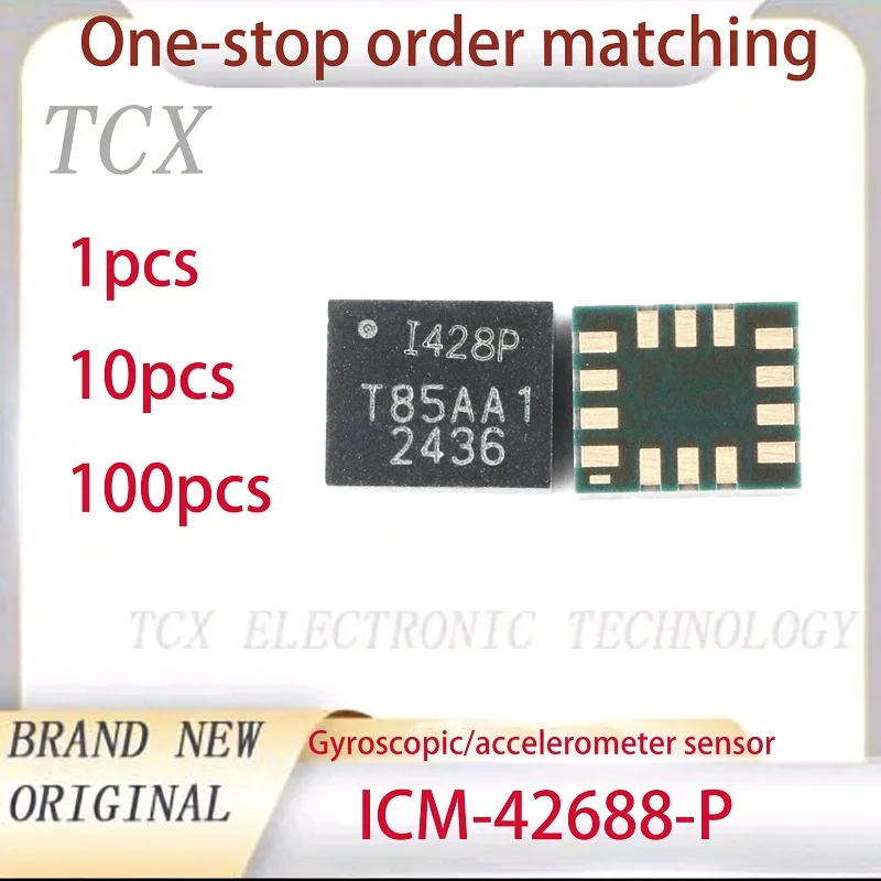 ICM-42688-P ICM-42688 1pcs/10pcs/100pcs 6-Axis Motion Sensor IC LGA-14 Ultra-Low Noise Gyroscope Accelerometer Chip 100% Origina
