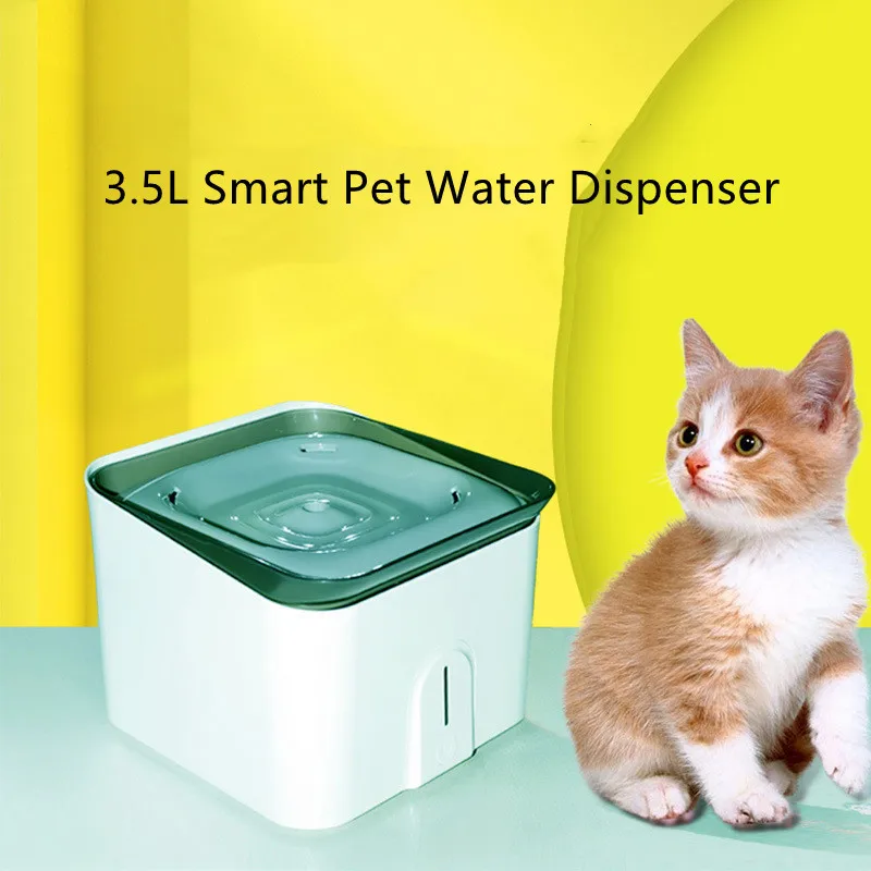 

Smart Pet Water Dispenser,Automatic Water Circulation Cat Dog Water Dispenser,Mute Pet Fountain Multi-Filter,3.5L Pet Supplies