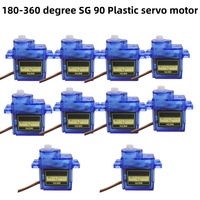SG90 9g Digital Mini Micro Servo for RC Helicopter Airplane Mini Boat Car 180/360 Degree Rotation MG90 9G Compatible with Trex