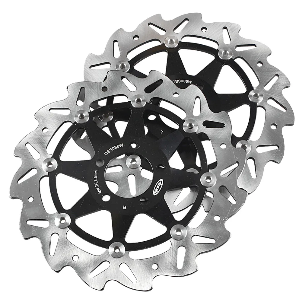 ZX-6R ZX-12R Motorbike 2PCS Front Brake Disc Rotors For Kawasaki ZXR GPZ ZZR 250 600 Z750 Z1000 Ninja ZX6R ZX12R