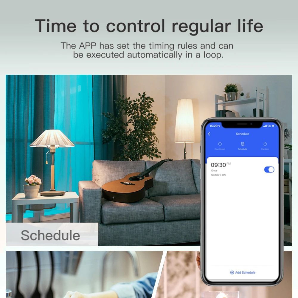 Zigbee 16A Mini Smart Switch Support 2 Way Control DIY Smart Home Switch Tuya App Control Breaker For Alexa Google Home Alice