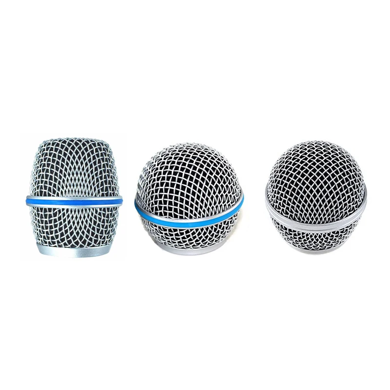 شبكات ميكروفون بديلة ، جزء رأس ميكروفون فولاذية ، ملحقات بديلة ، Shure Beta58A SM58 87A