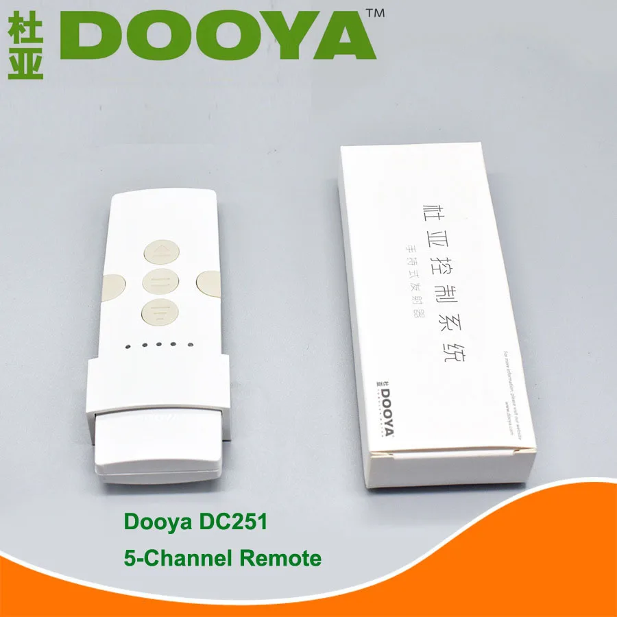 Telecomando singolo originale Dooya DC250 telecomando manuale a 5 canali DC251 per motore per tende Dooya 433mhz DT52E,KT82TN