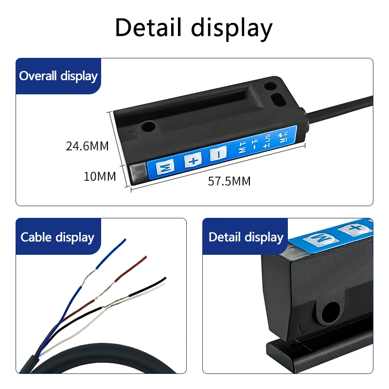 The color mark sensor marking eye LU4-F3N is compatible with the Sick transparent label sticker sensor WFS3