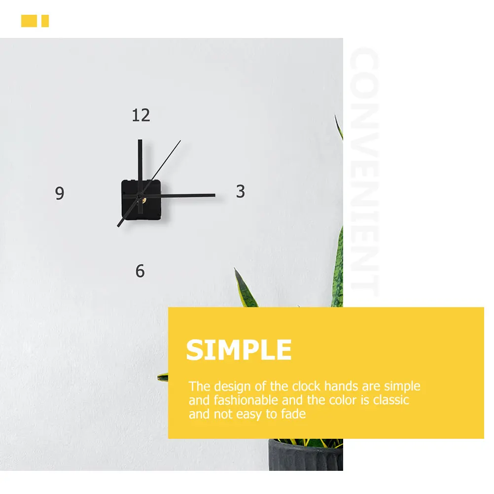 

2Sets Clock Mechanism and Hands Kit High Torque Replacement Movement for DIY Wall Clocks Classroom Library Decoration Use