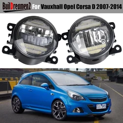 車の運転席と助手席のフォグライト,デイライト,drl,h11,vauxhall opel corsa d 2007-2014,opc vxrモデルにのみ適合,30w,2個