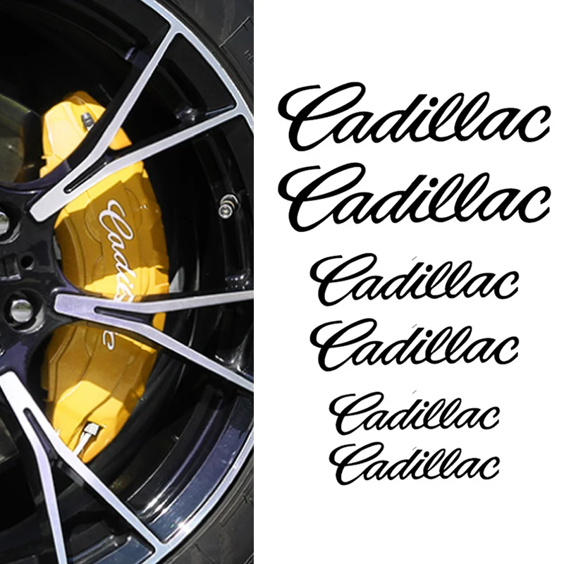 Pegatinas de pinza de coche, cubierta de freno de neumático, película de vinilo, calcomanías para el cuerpo para Cadillac Escalade CTS DTS STS XTS ATS BLS SLS CT5 CT6 XT5 XT6