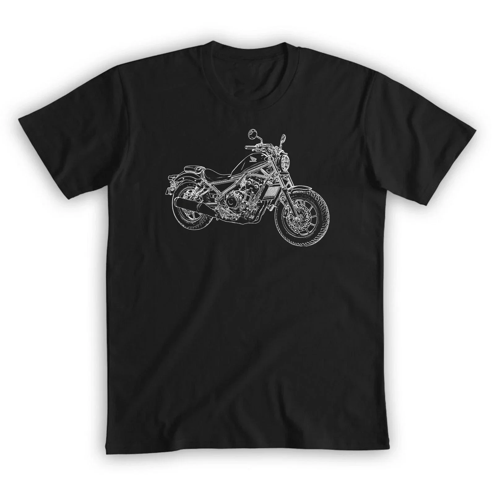 

2025 New summer Men T Shirt Casual CMX500 Rebel T-shirt motorcycle Graphic Short Sleeves 100% Cotton Cool Tee