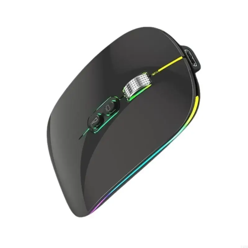 D5BB اللاسلكي ألعاب الماوس القابلة لإعادة الشحن الفئران المتوافقة مع LED