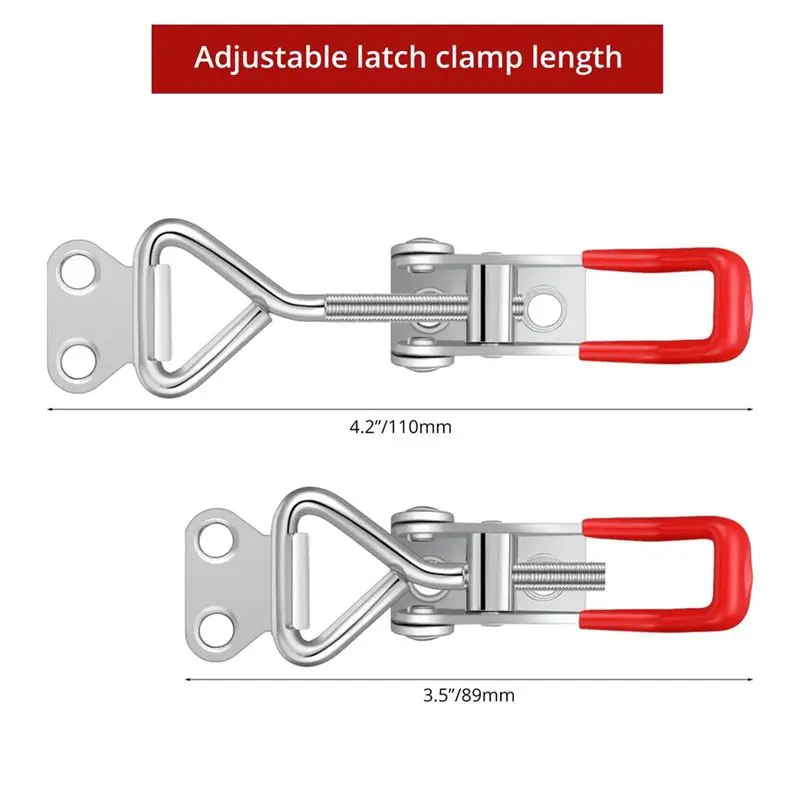 AB46-36Pcs Adjustable Toggle Latch Clamp Pull Latch 4001 Heavy Duty Latch Lock Metal Door Latches Sturdy Latches Hardware Durabl