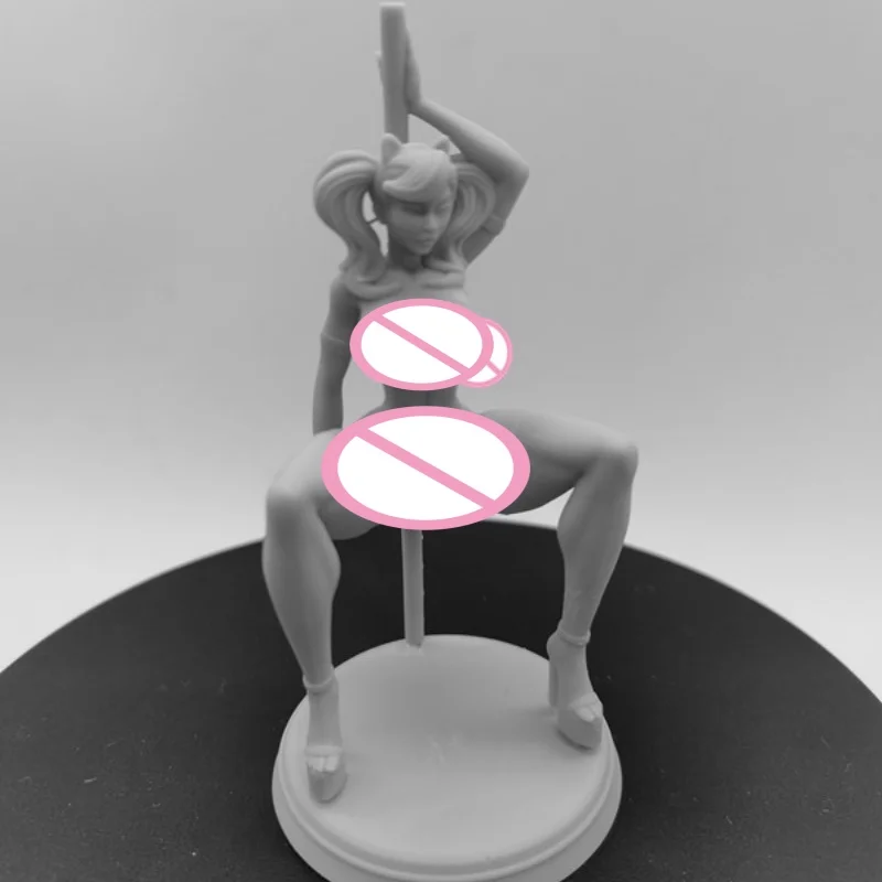 Figura de resina a escala 1/24, 75mm, chica de baile en barra Nsfw, Kit de modelo de ensamblaje, juguete de impresión 3D sin montar y sin pintar