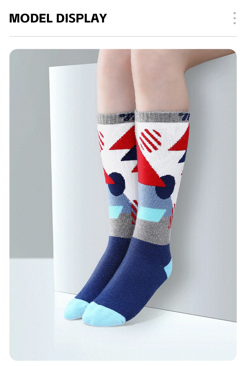 WEST BIKING Thermosocken aus Merinowolle für Jungen und Mädchen, feuchtigkeitsableitend, verdickt, warm, Ski, Wandern, Dämpfung, Kompressions-Sportsocken – Detail 15