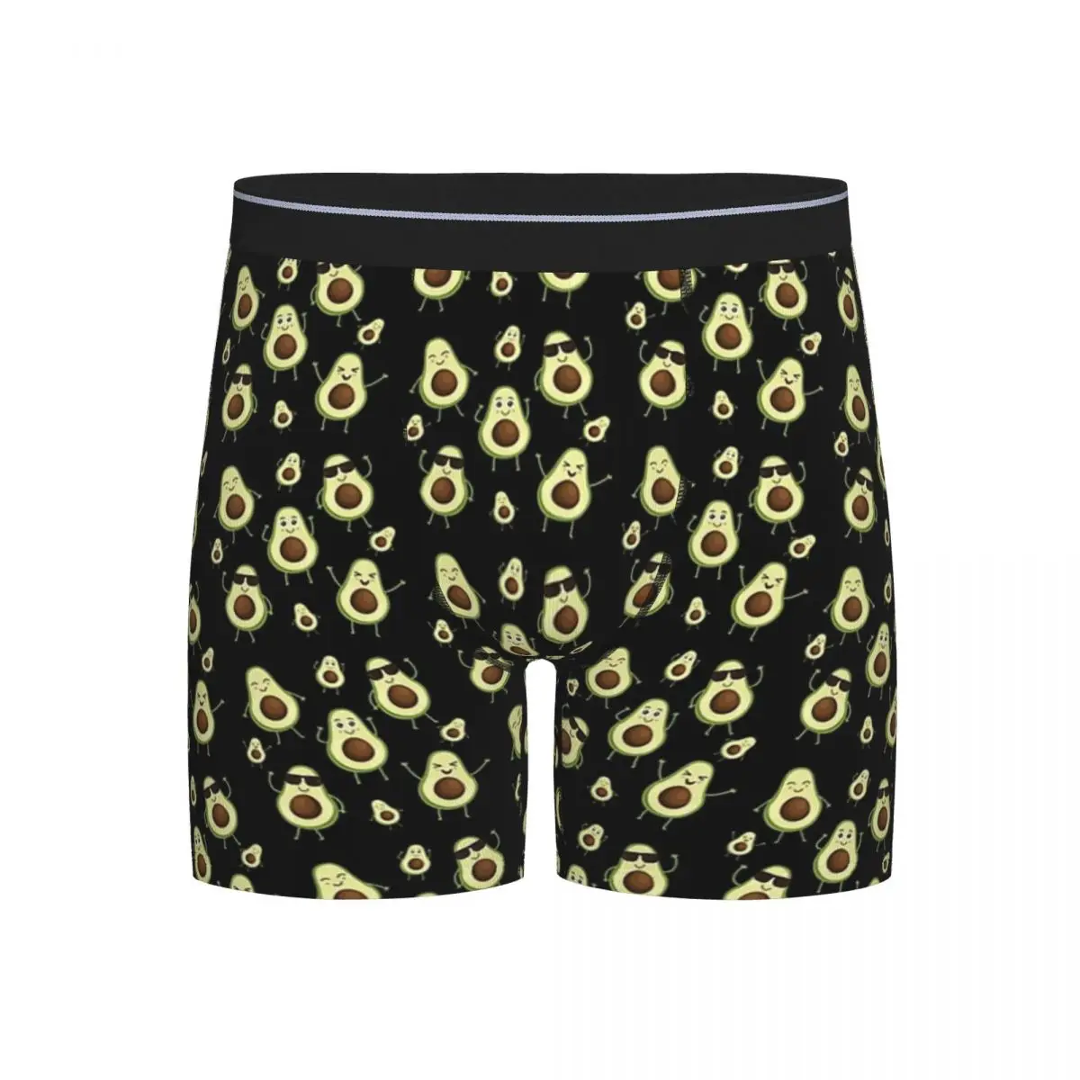 

Long Boxer Underpants Shorts Cute Avocado Pattern Panties Male Breathable Underwear for Homme Man Boyfriend Gifts