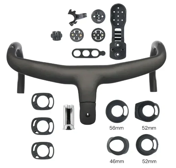 1:1 5D EVO Integrierter Carbonfaser-Aero-Rennradlenker mit aerodynamischer integrierter Kabelführung, Di2-fähig, Computerhalterung – Detail 2