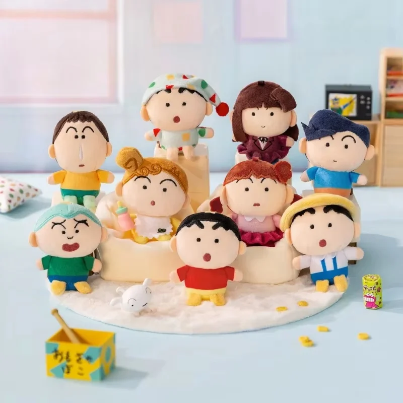 신상 크레용 신짱 콩눈 시리즈 랜덤박스 귀여운 인형 펜던트 가방 장식 키체인 서프라이즈 선물 컬렉션