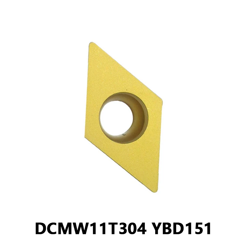 

DCMW 11T304 DCMW11T3 Токарные Вставки для Csat железа обработки DCMW11T304 YBD151 10 шт./boc CNC Карбид токарный станок токарный режущий инструмент