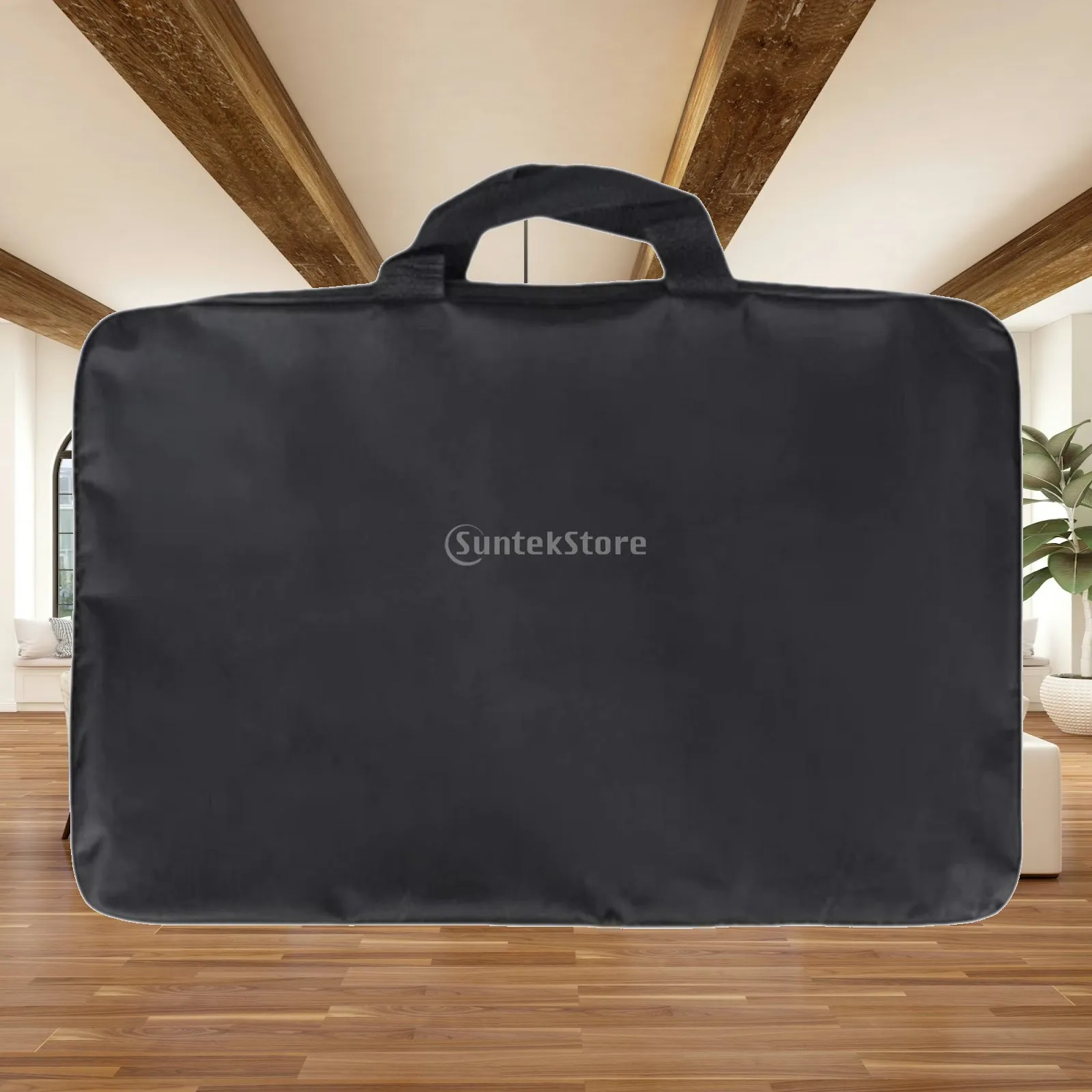 Spacious Music Stand Holder Case Universal Fit Polyester Travel Bag Sheet Music Organizer for Home Studio