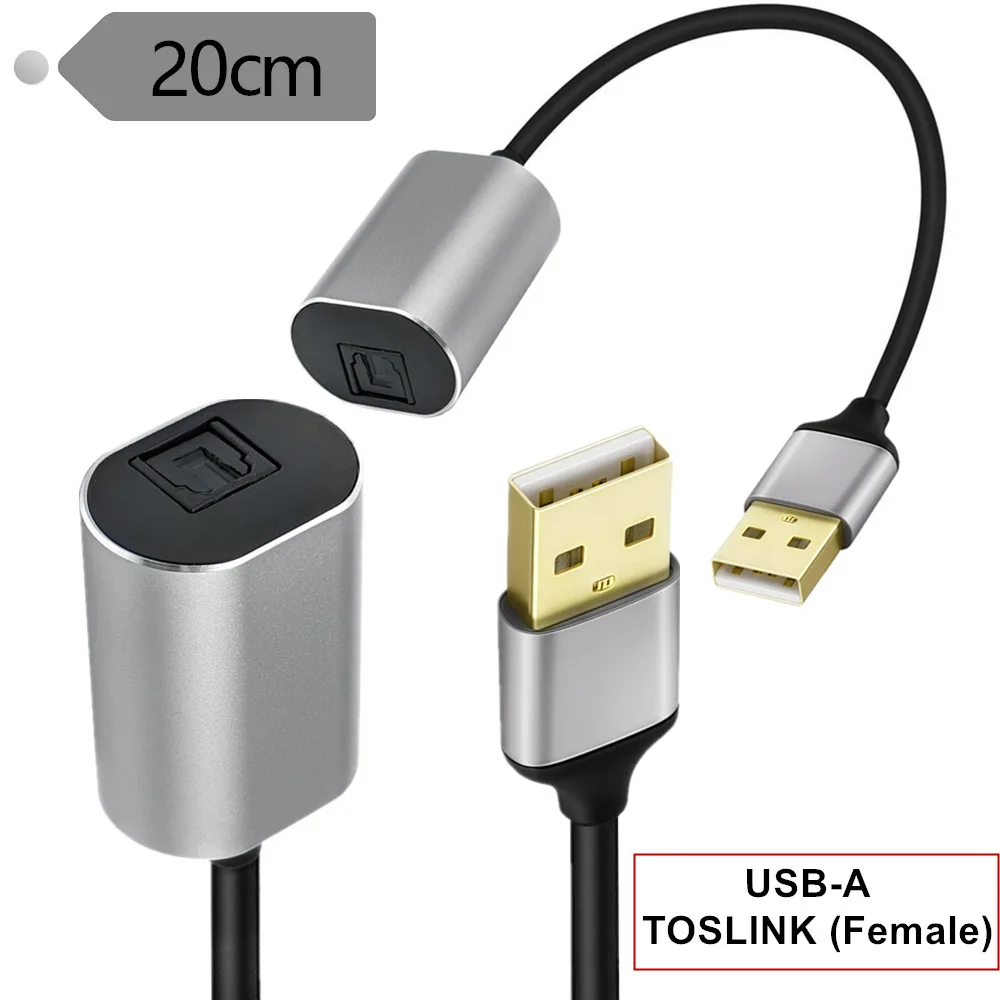 

Оптический аудиоадаптер USB A — TOSLINK, 0,66 фута, однонаправленный цифровой преобразователь USB типа A — SPDIF, гнездовой аудиоадаптер S/PDIF