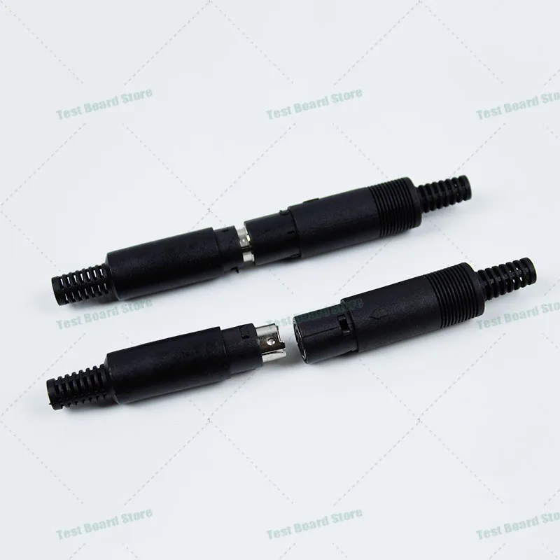 1Piece Mini PS2 Male Female Mini DIN Plug 3/4/5/6/7/8P Handle Adapter Connector Keyboard Chassis Cable Installation