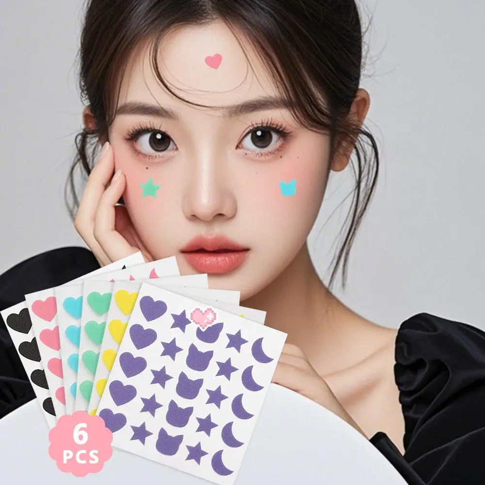 25 Conti Cuori Stelle Forma Acne Brufolo Patch Invisibile Cura Della Pelle Macchia Viso Correttore Spot Bellezza Brufolo Trattamento Acqua S2c1