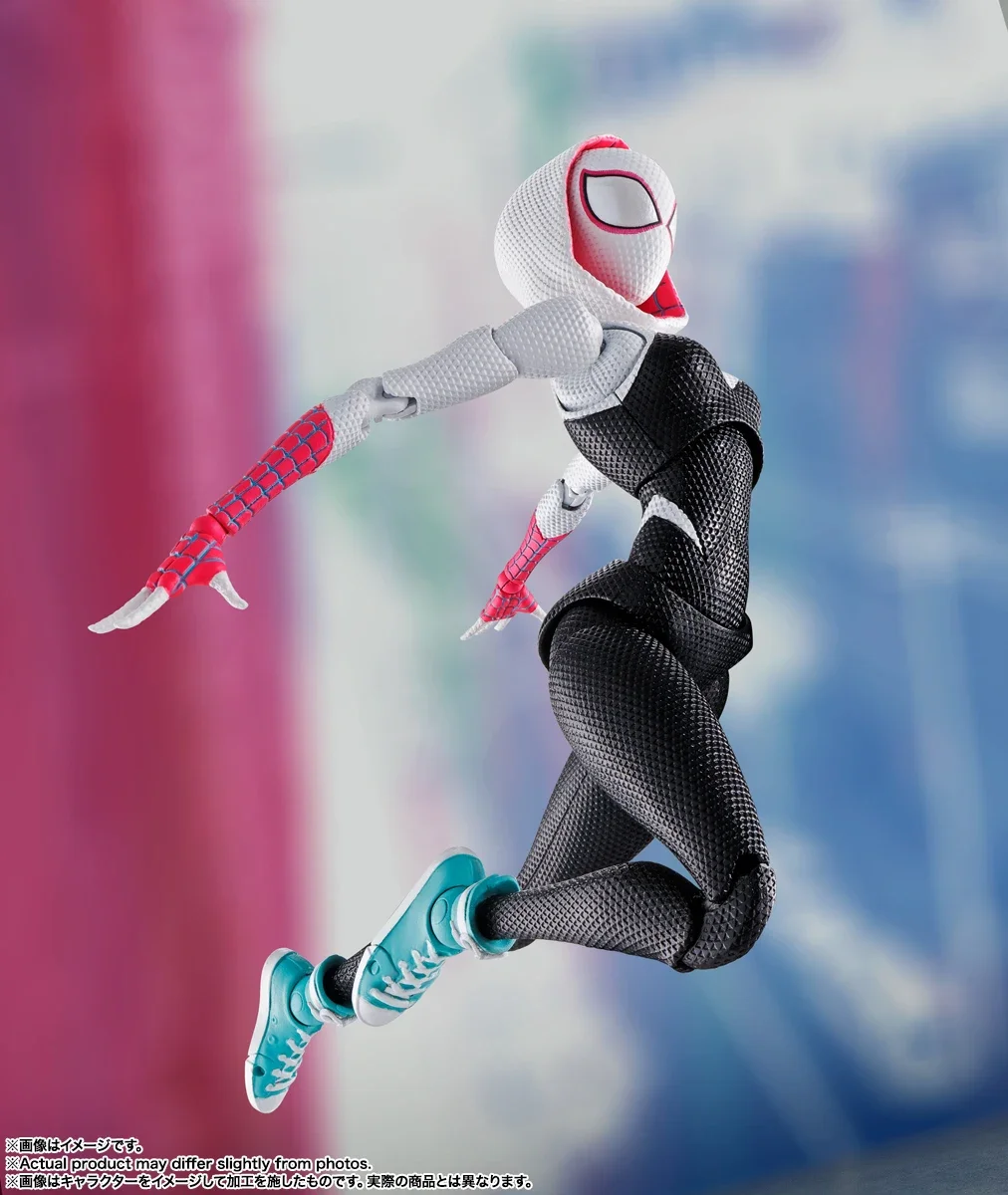 Na Stanie Bandai S.H.Figuarts SHF Spider-Man ACROSS THE SPIDER-VERSE GWEN MILES Figurki Akcji Anime Modele Zabawki Kolekcjonerskie Prezenty