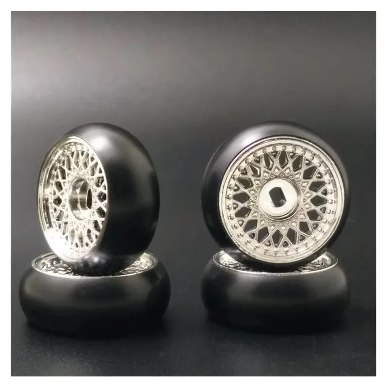 4 Uds. Rueda lisa de deriva de 24mm para WLtoys 1/28 K999 K969 K979 K989 P929 P939 mini-z-d-q Kyosho actualización RC accesorios de piezas de coche