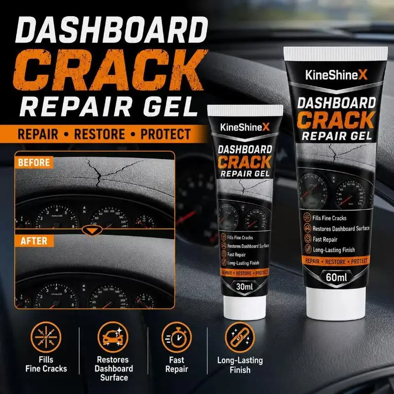 【MO2】Dashboard Crack Repair Gel 60ml Car Leather Plastic Filler Fast Restore Console Instrument Panel Scratch Fix Tool{M}
