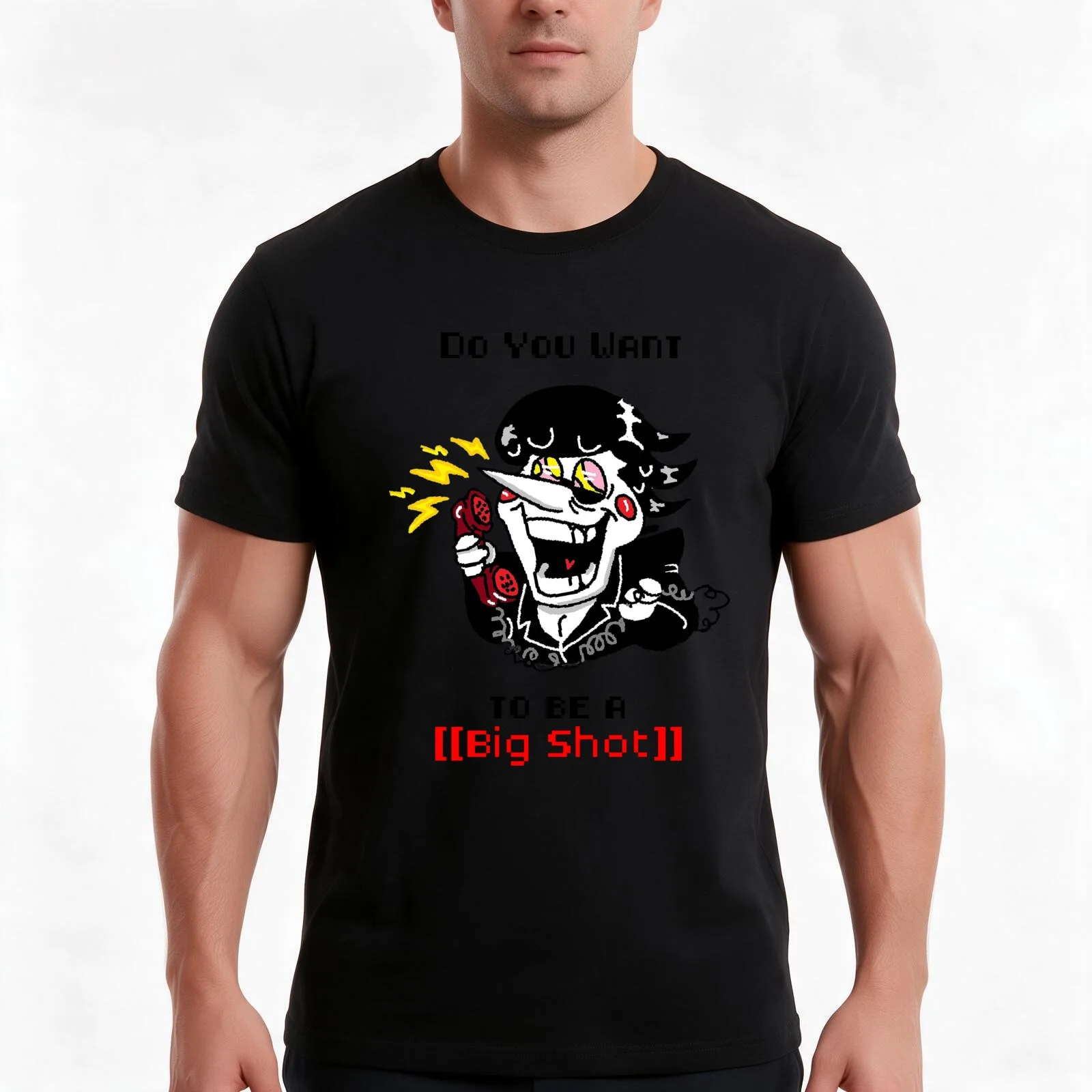 Spamton - it's your Chance to be a big shot Design T-Shirt Summer Casual Cotton Tee Oversized Streetwear Tops 100% Cotton