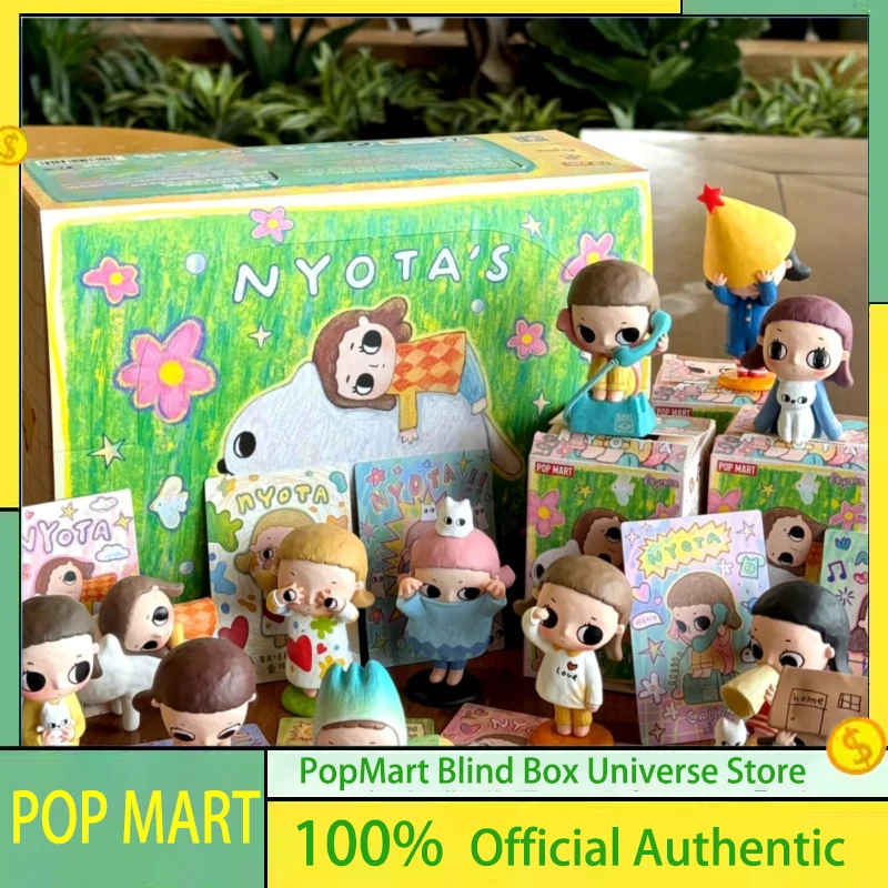 

POP MART Nyota Fluffy Life Series Blind Box Nyota Kawaii FigureToys Desktop Decor Ornaments Model Mystery Box Doll Toy Gifts