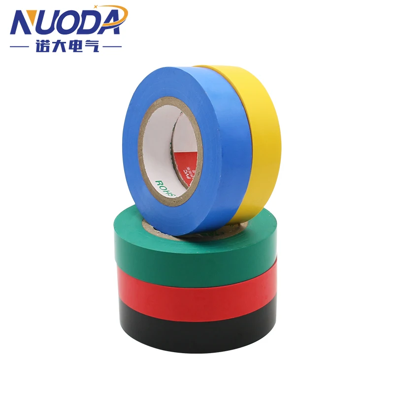 NUODA PVC Electrical Tape Voltage Resistant 600V High Adhesive Waterproof Insulation Electrical Tape image 4