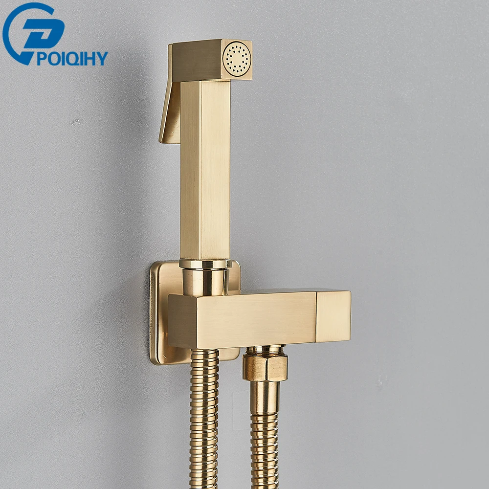 Chroom Handheld Bidet Kraan Roestvrijstalen Bidet Douche Hygiënische Douche Muur Douche Vrouw Cleaner Koud Water Alleen