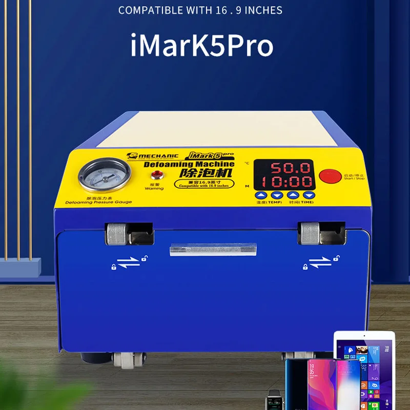 Mechanic iMark5 Pro for LCD Phone Repair, Defoaming Machine for LCD Curved and Flat tablet Screen 16.9 Inches Pro Power Tool Set