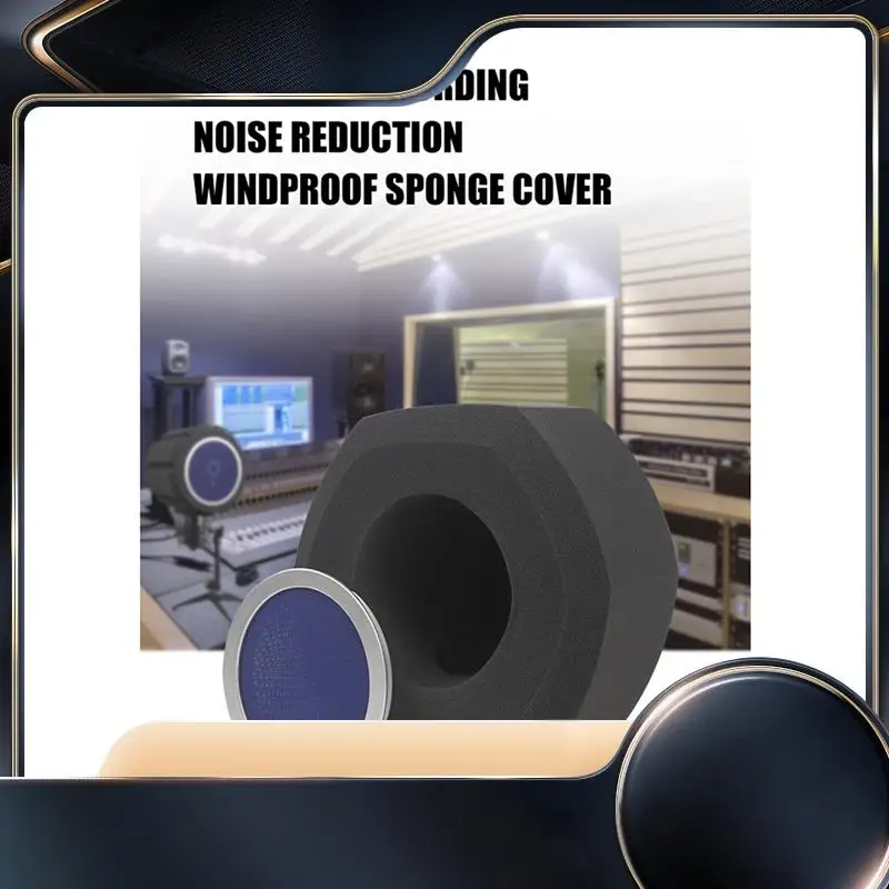 

F3 Professional Studio Mic Screen Acoustic Filter Desktop Noise Reduction Microphone Foam Windscreen Blue Net Easy To Use